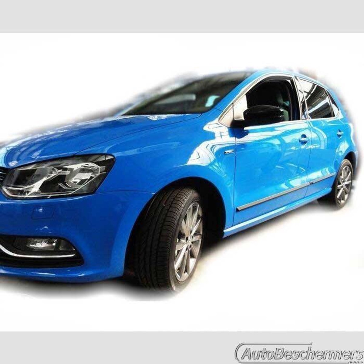 Stootlijsten set zwart voor VW Polo 6C 04.2014-. De stootstrips zijn zelfklevend. Set a 4 stuks (#0035)