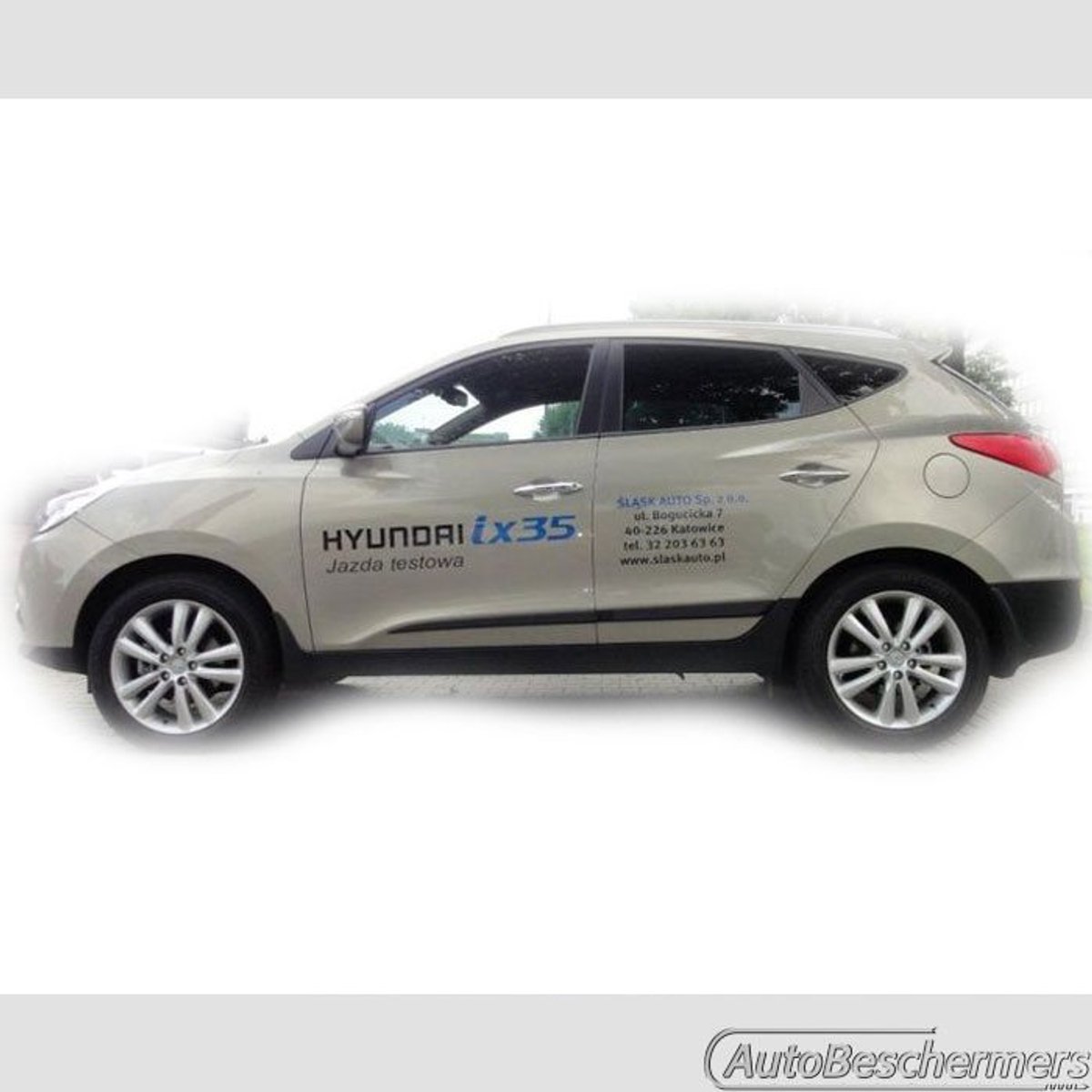 Stootlijsten set zwart voor Hyundai iX35 03.2010-. De stootstrips zijn zelfklevend. Set a 4 stuks (#0031)
