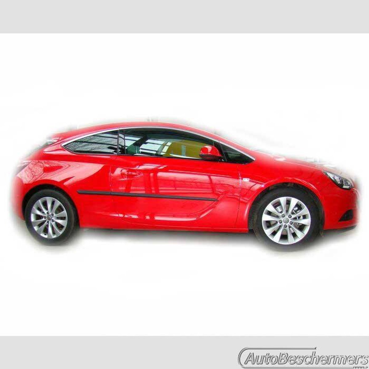 Stootlijsten set zwart voor Opel Astra J GTC 01.2012-. De stootstrips zijn zelfklevend. Set a 4 stuks (#0018)