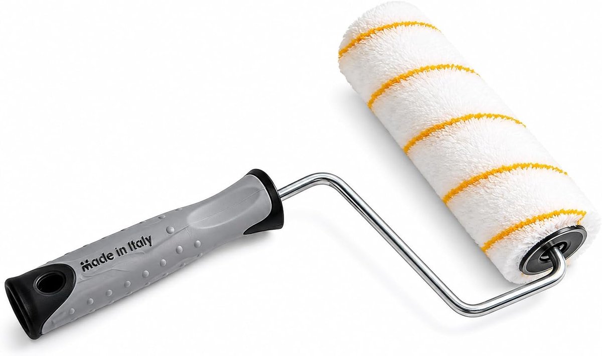 SnelShoppen - 20 cm Rollers voor Binnenmuren - Perfect voor Ruwe en Gladde Wanden - Zachte Handgreep - Polyamide Stof - Ideaal voor Huishoudelijk Gebr