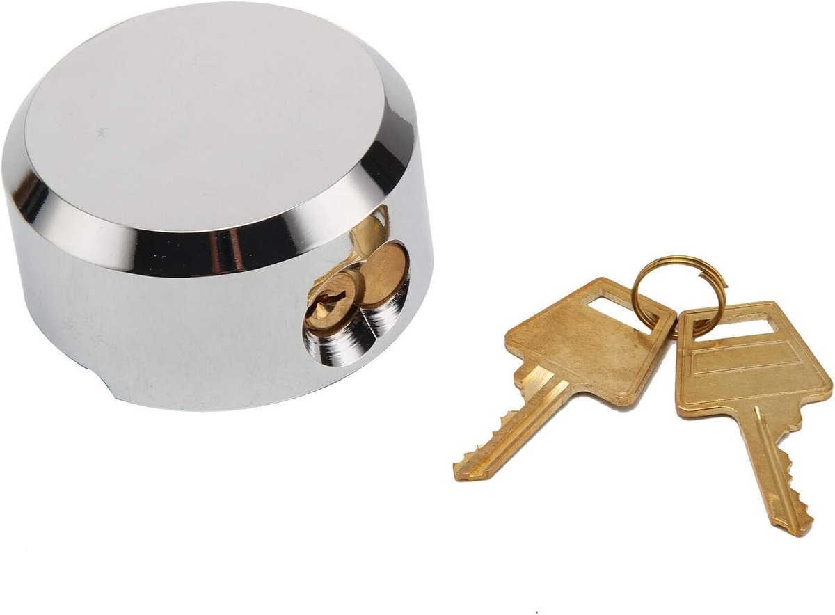 Zware 73mm solide stalen schijf hangslot voor vrachtwagen, vervangingsslot en opnieuw sleutelbaar met dezelfde sleutel
