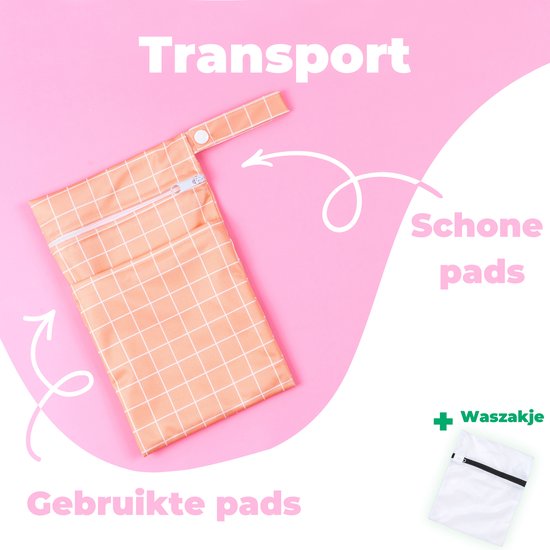 Flouer Antislip Wasbare Zoogcompressen - Extra Absorberend - Dag en Nacht - Inclusief Transporttasje en Waszakje - Borstcompressen Wasbaar - 16 Stuks van Flouer — afbeelding 5