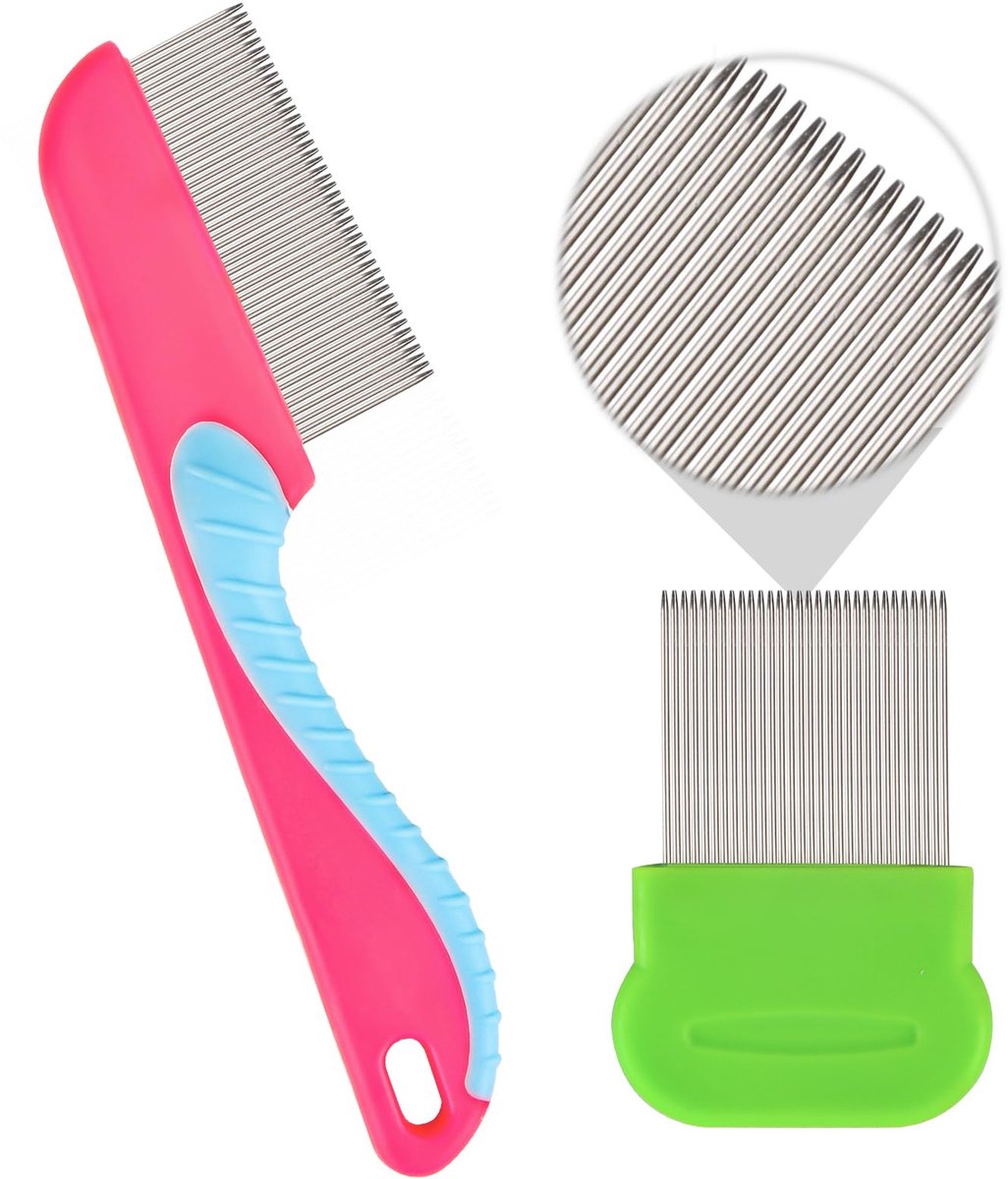 Dailygoods - Metalen Luizenkam en Vlooienkam - Geschikt voor Baby's, Kinderen en Huisdieren