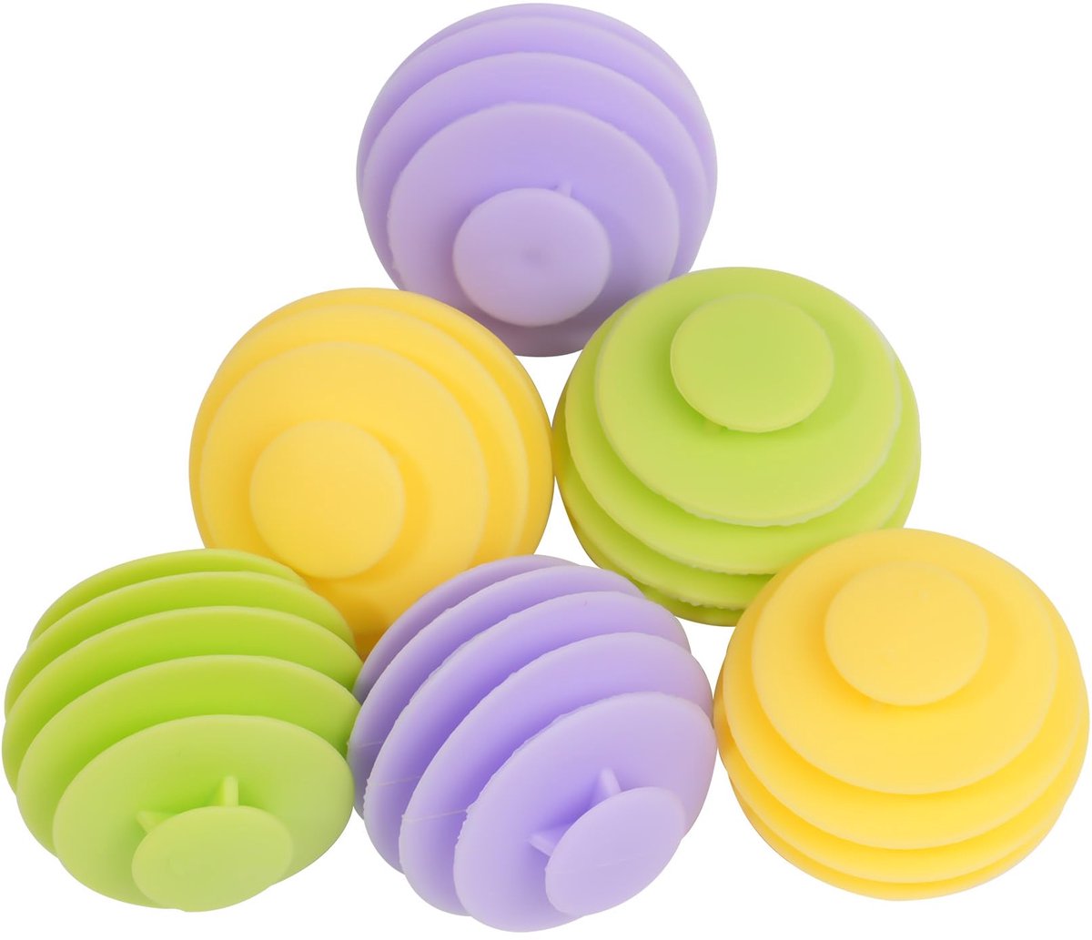 Dailygoods - 6 Stuks Herbruikbare Wasballen voor Wasmachine en Droger