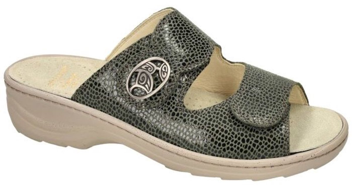 Fidelio Hallux -Dames - groen donker - slippers & muiltjes - maat 37