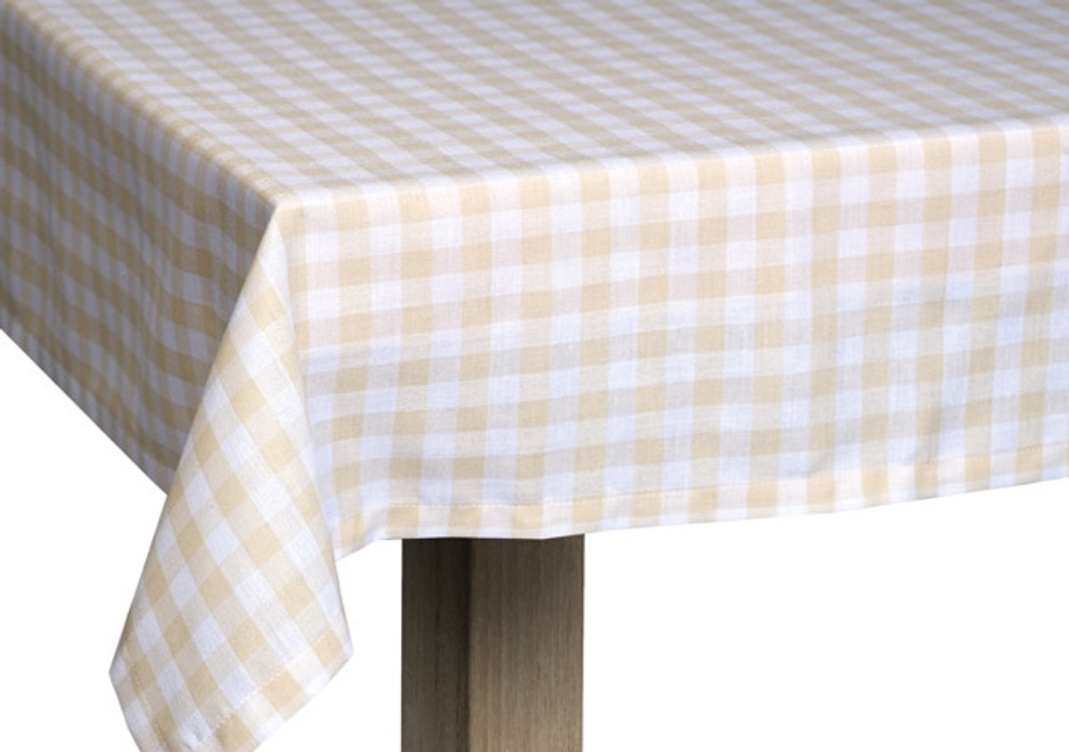 Lyon Tafelkleed Textiel beige 90cm