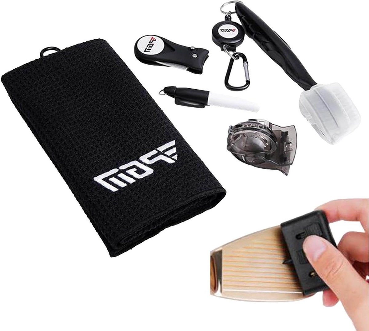Golfaccessoireset - Praktische golfset - Golfspel onderhoud - Compleet met tools - 5-delige set - Unisex