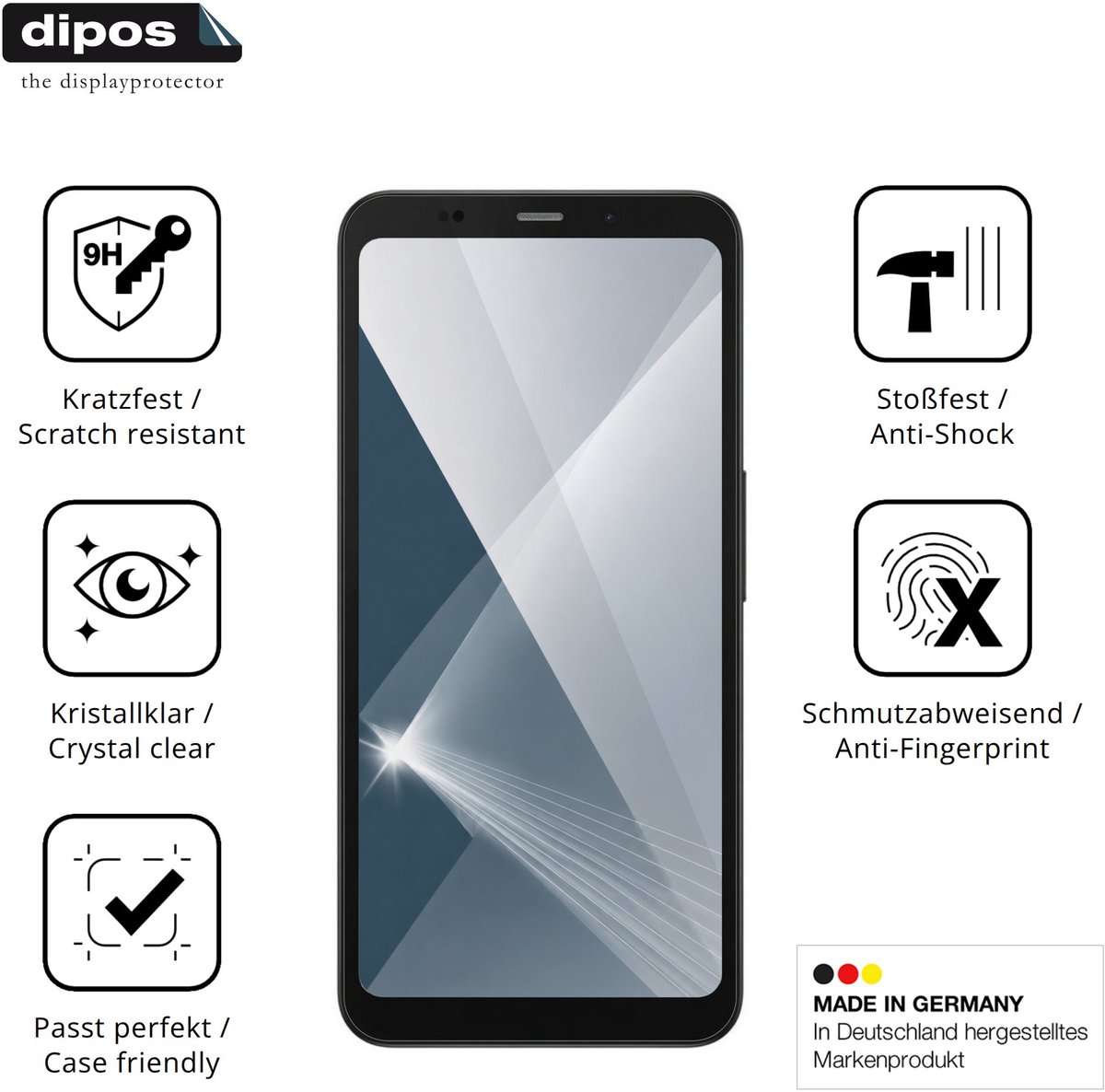 dipos – 2x Pantserfolie geschikt voor Bigme Hibreak Dual2 | 9H Screenprotector