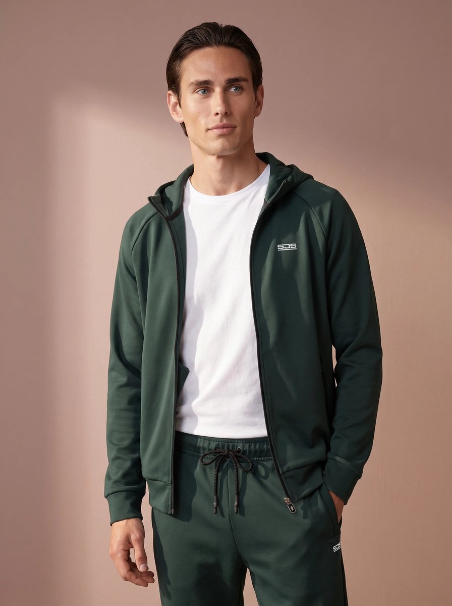 Sjeng Sports MAXIMUS - Maat: S Retro Green - Tennis Vest Mannen - Sportvest - 92% polyester, 8% elastaan, powerstretch