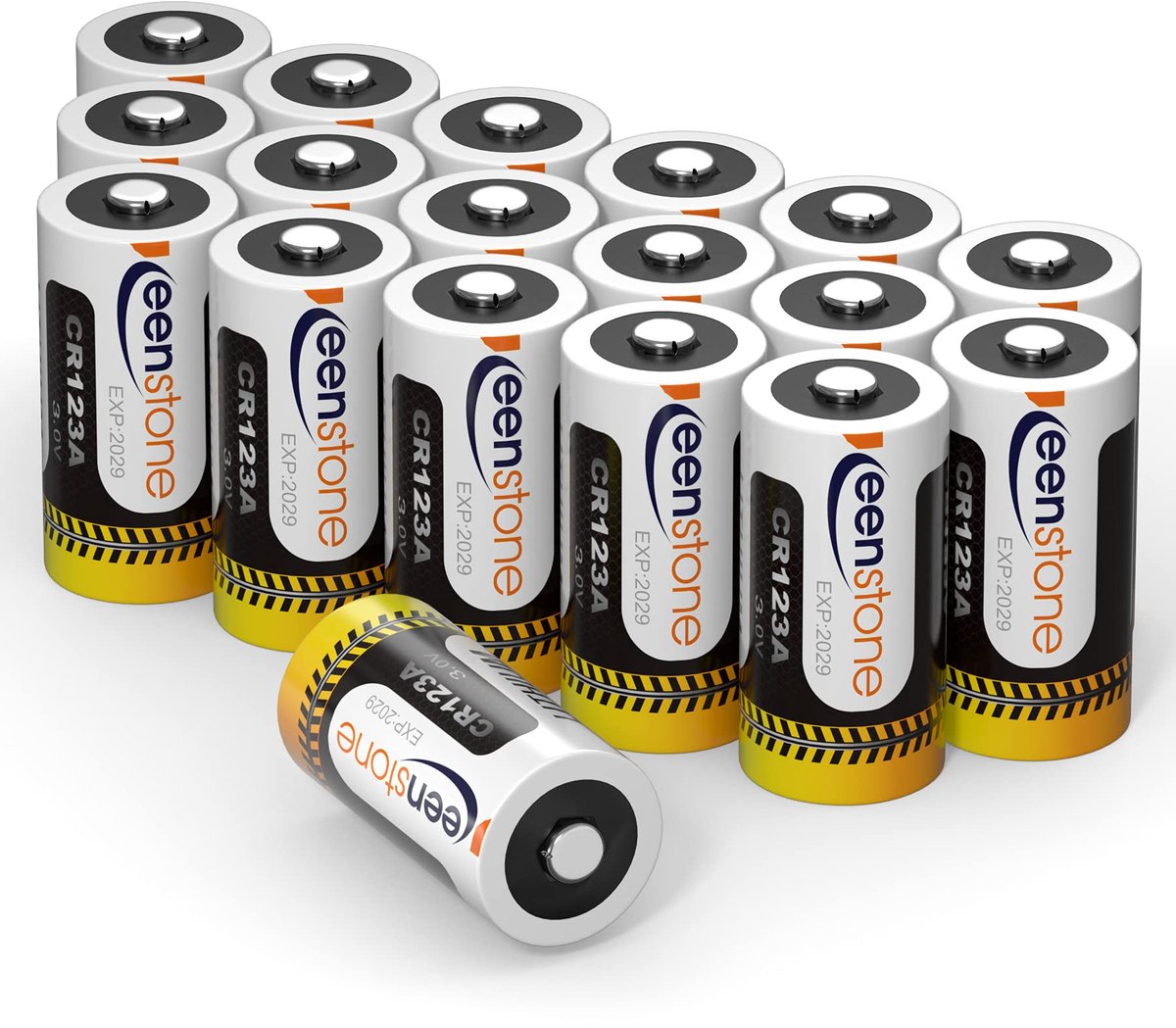 SnelShoppen - 18 Stuks CR123A Lithium Batterijen 3V - 1600 mAh Wegwerpbatterijen voor Zaklamp, Camera, Microfoon en Slimme Apparaten - Ideaal voor Thu