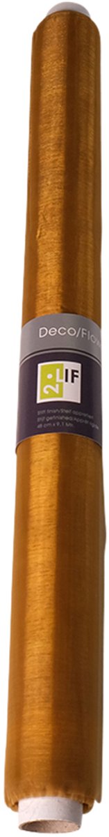 Organza Tafelband 7647 goud 48cmx9,1mtr