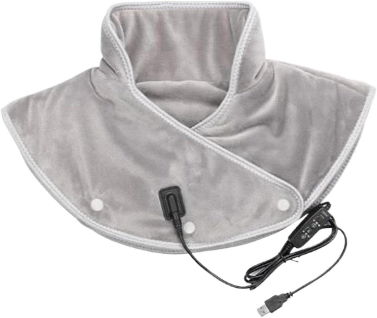 Schouderverwarmer - Warmteband - Ontspanning nek - 3 warmtestanden - Medium - Grijs