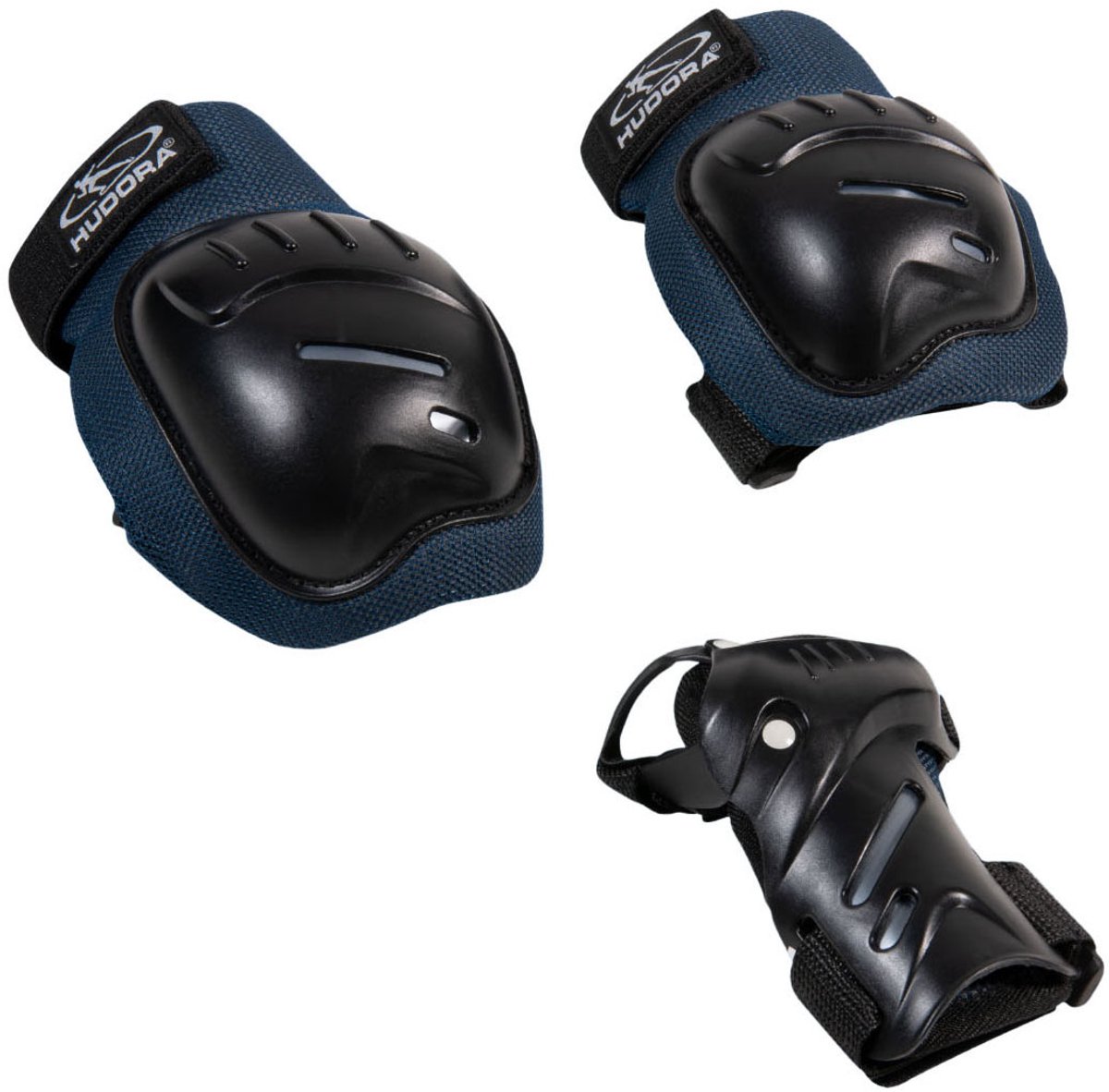 HUDORA Biomechanische Elleboog- en Kniebeschermer Set Comfort S Blauw