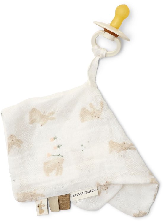 Speendoekje - Wit - Newborn Naturals - Baby Bunny — afbeelding 2