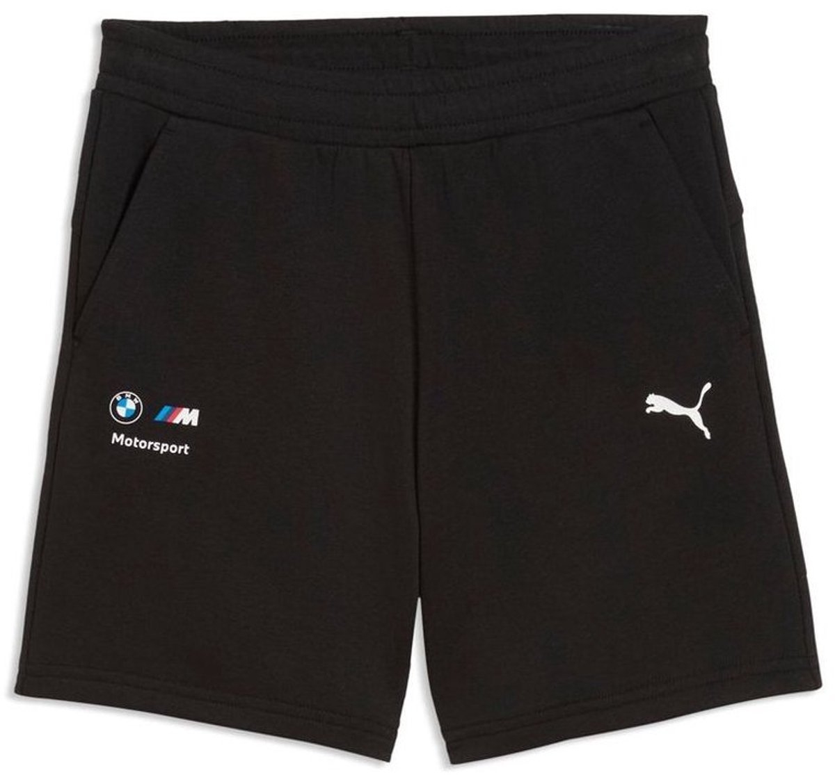 Puma kindersportbroekje BMW MMS Kids Ess Shorts 6” 634983 Zwart