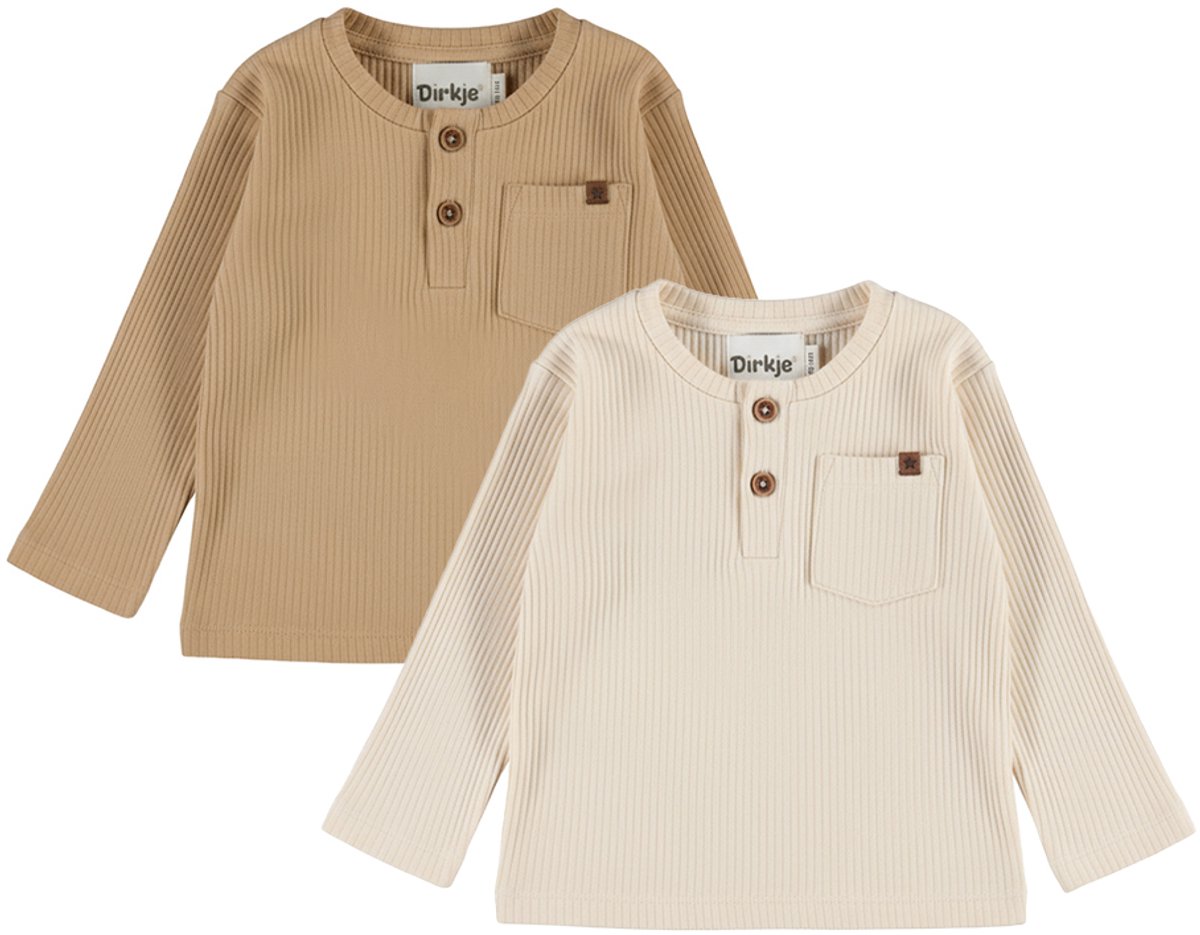 Dirkje Jongens 2 Pack T-shirt - Angora