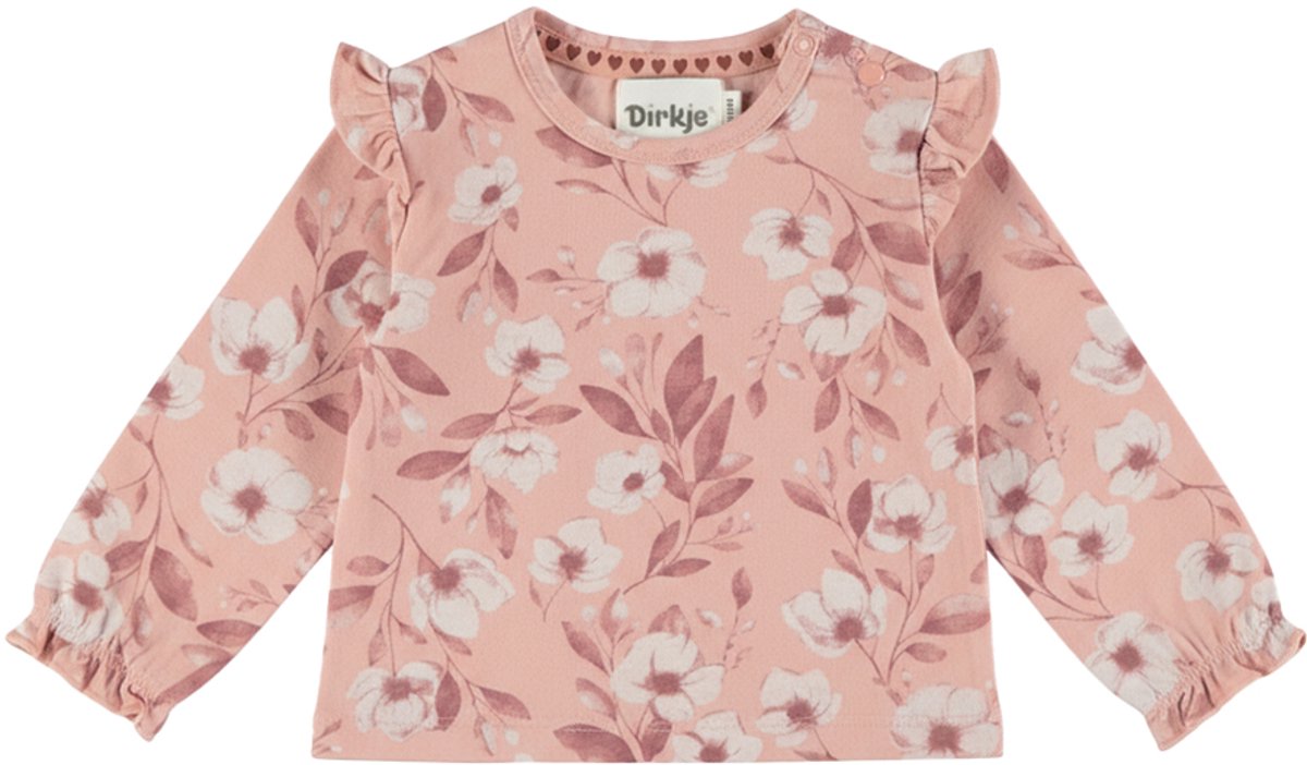 Dirkje Meisjes T-shirt - Misty rose