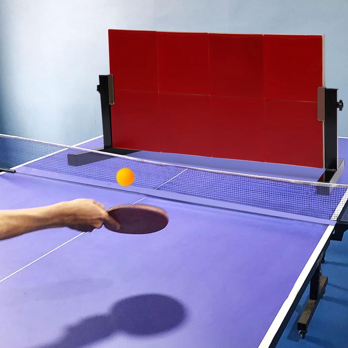 Tafeltennis Rebound Board - Sparring Partner - Zelf Training - 360 Graden Hoekverstelling - 66 x 33 cm