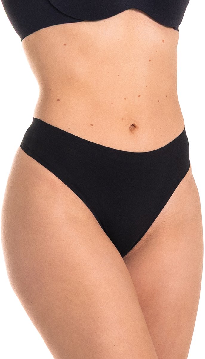 MAGIC Bodyfashion Bare To Go Thong (3-pack) Dames Onderbroek Zwart - Maat XL
