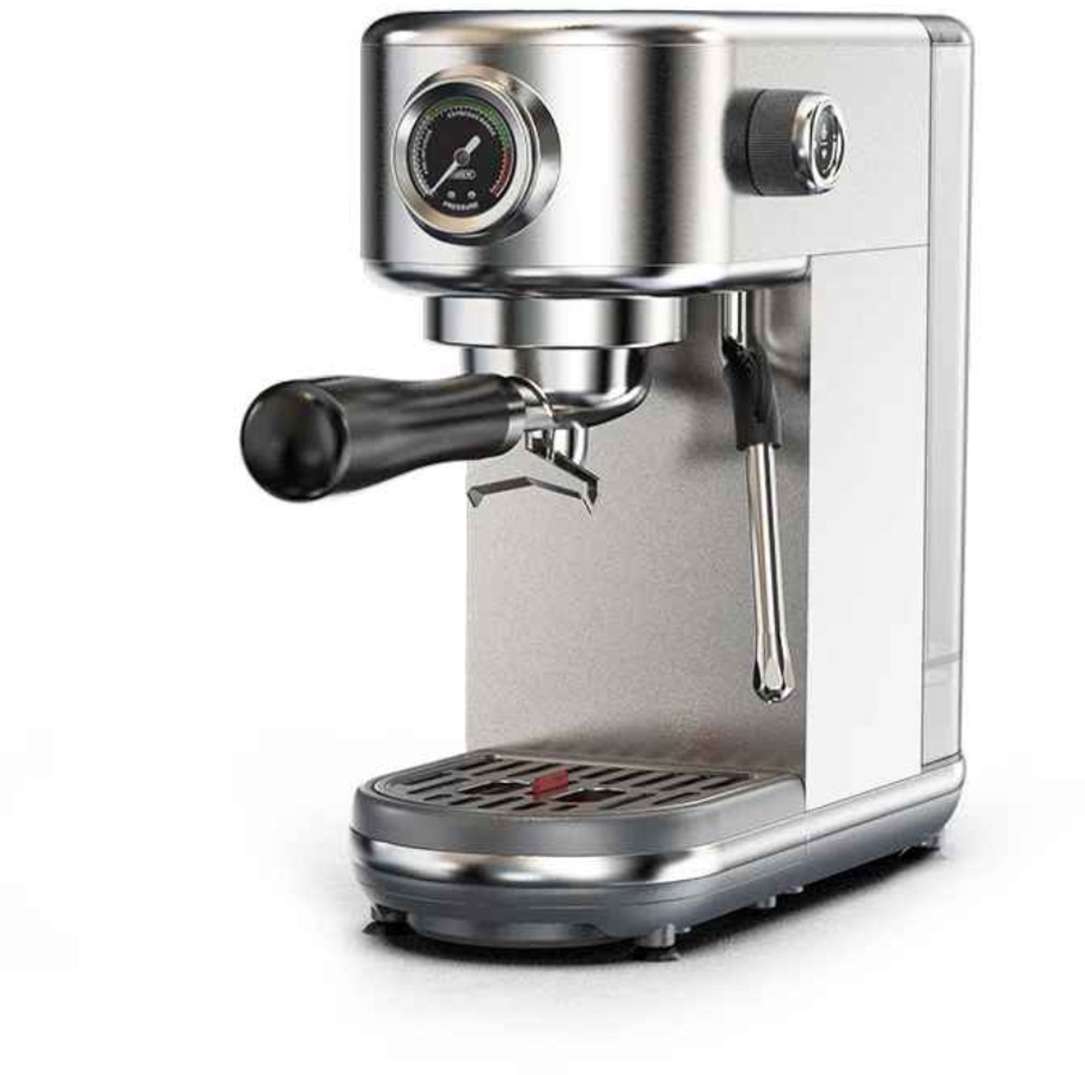 Casa Living Espressomachine - 20 Bar Semi-Automatisch - Instelbare Temperatuur - RVS Behuizing - 51 mm Portafilter - Zilver