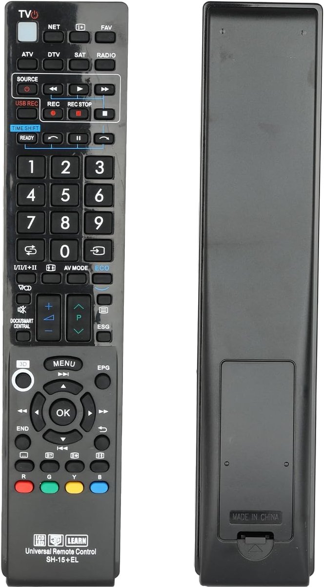 SnelShoppen - Universele Afstandsbediening voor 3D/TV/LCD/LED/HD Televisies - Compatibel met Sharp Modellen GA903WJSA, GA902WJSA, LC-40LE730, LC-40LE8