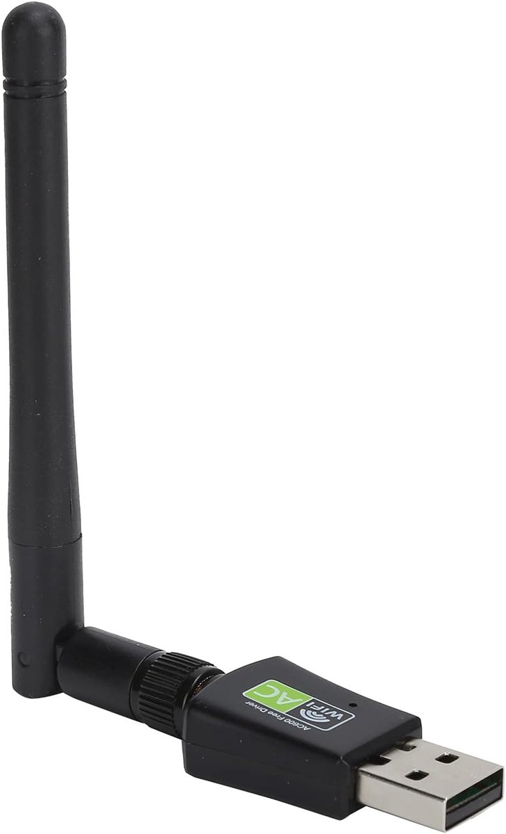 SnelShoppen - USB Wifi-adapter 600 Mbps, Dual-Band WLAN-stick voor PC/Laptop, Mini Draadloze Netwerkkaart, RTL8811CU Chip, Plug & Play voor Windows, Z