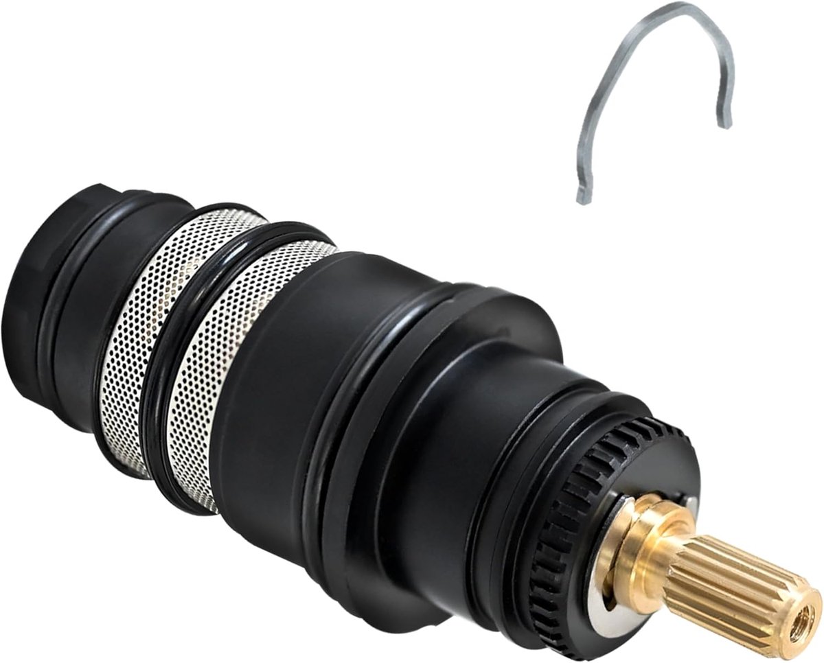 SnelShoppen - Temperature Controller 98282000 - Temperatuurregeling met Messing As - Geavanceerde Gegalvaniseerde Coating - Compatibel met 98282 T30 -