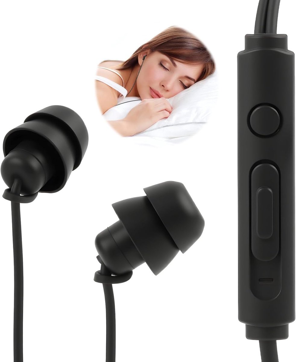 SnelShoppen - Noise Cancelling Silicone In-Ear Headphones - Ideaal voor Slaap, Reizen, Sport - Lichtgewicht Silicone - Met Microfoon en Online Control
