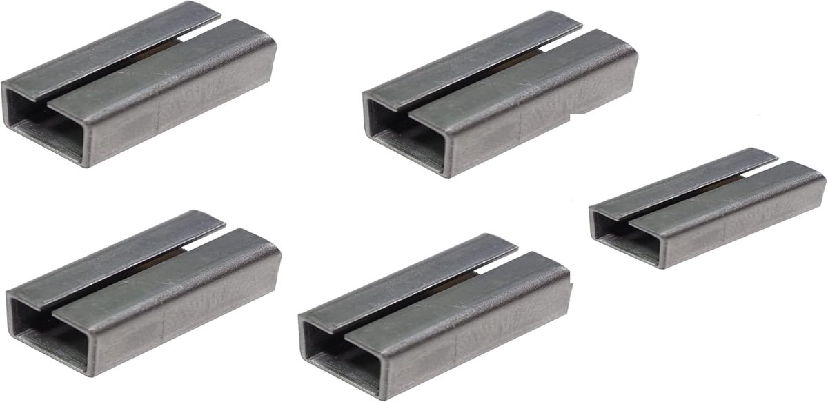 SnelShoppen - JUVA IJzer Verminderende Huls voor Invoegen - 15 mm - Adapter Huls voor Retrofitting 7 tot 8 mm - 5 Stuks - Stalen Huls voor Deursloten