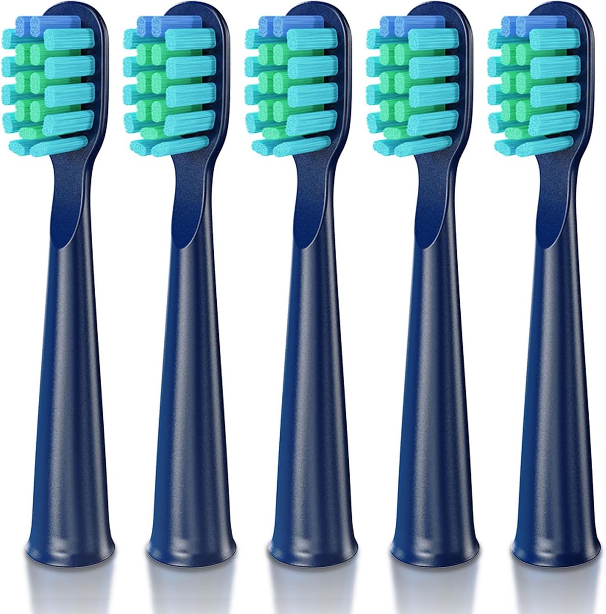 SnelShoppen - Vervangende Tandenborstelkoppen voor Elektrische Tandenborstel DT-22 - 5 Stuks - Blauw Zacht (0.15mm) - BPA-vrij - Ideaal voor Dagelijks