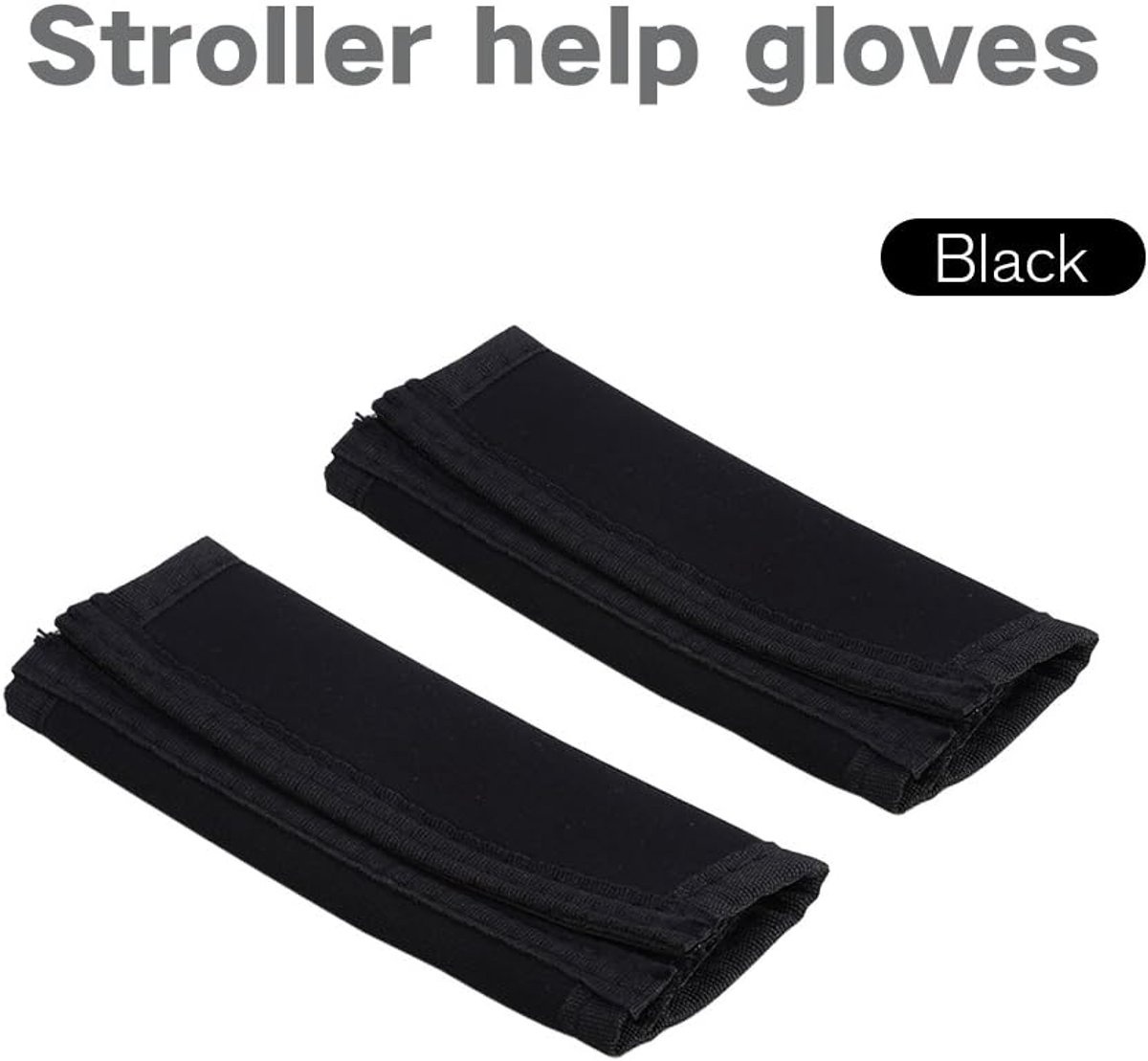 SnelShoppen - 2PCS Stroller Handle Grip Bar Covers - Zachte Handgreep Vervangingen voor Kinderwagens - Comfortabele en Duurzame Handleiding - Ideaal v