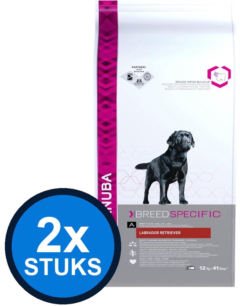 2x Eukanuba - Dog adult labrador retriever chicken 12kg