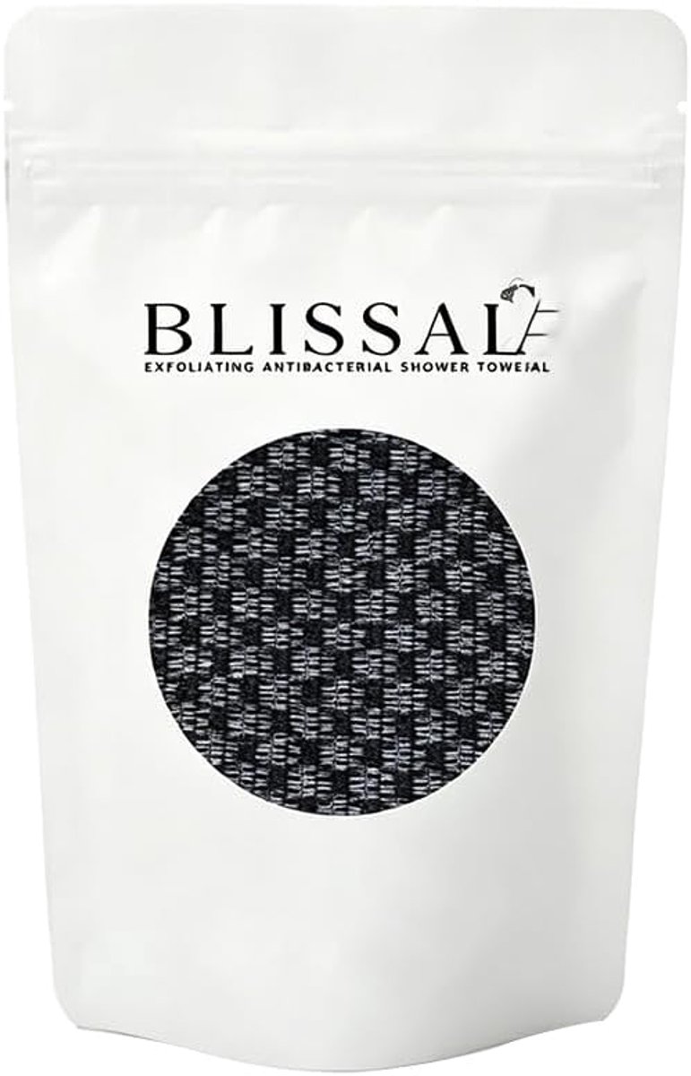 SnelShoppen - Peelinghanddoek Doucheborstel Rug Loofah Borstel voor Volledige Lichaamsreiniging, Japanse Peelingdoek, Badaccessoires voor Heren en Dam