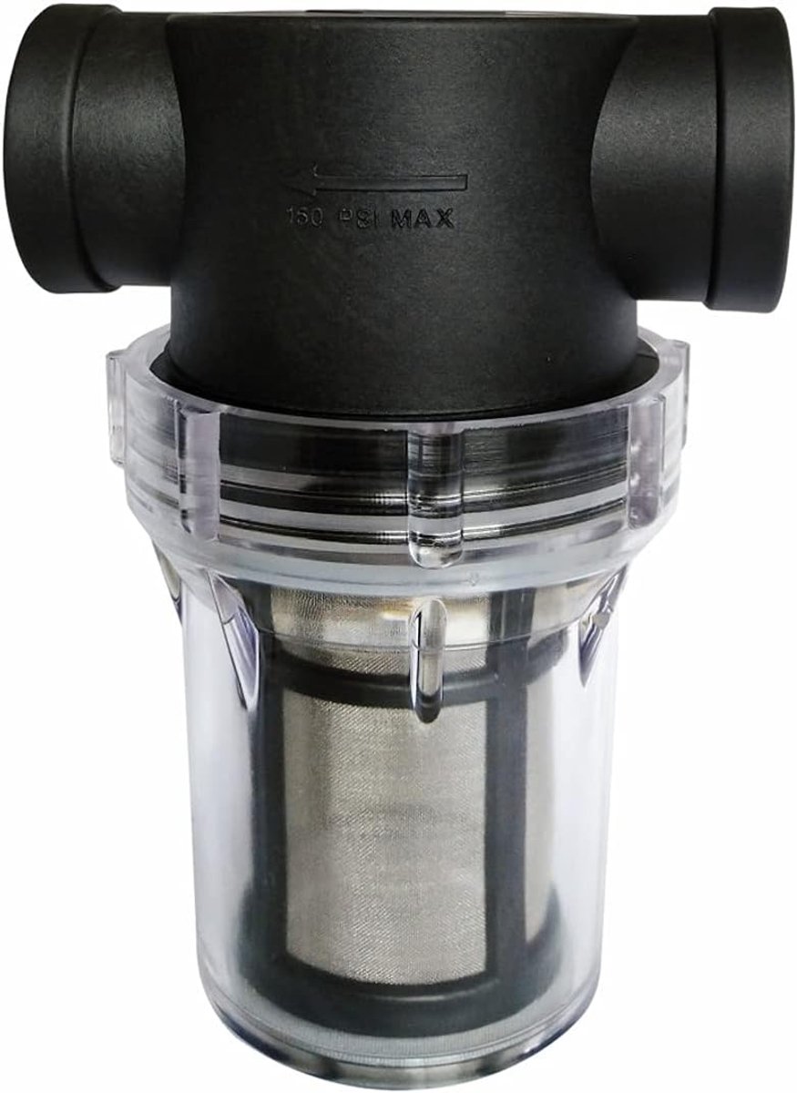 SnelShoppen - Pipeline Filter 3/4 Inch Water Pump Filter met 100 Mesh RVS Strainer, Inline Strainer voor Tuin Irrigatie, Wasbare Filter voor Waterpomp