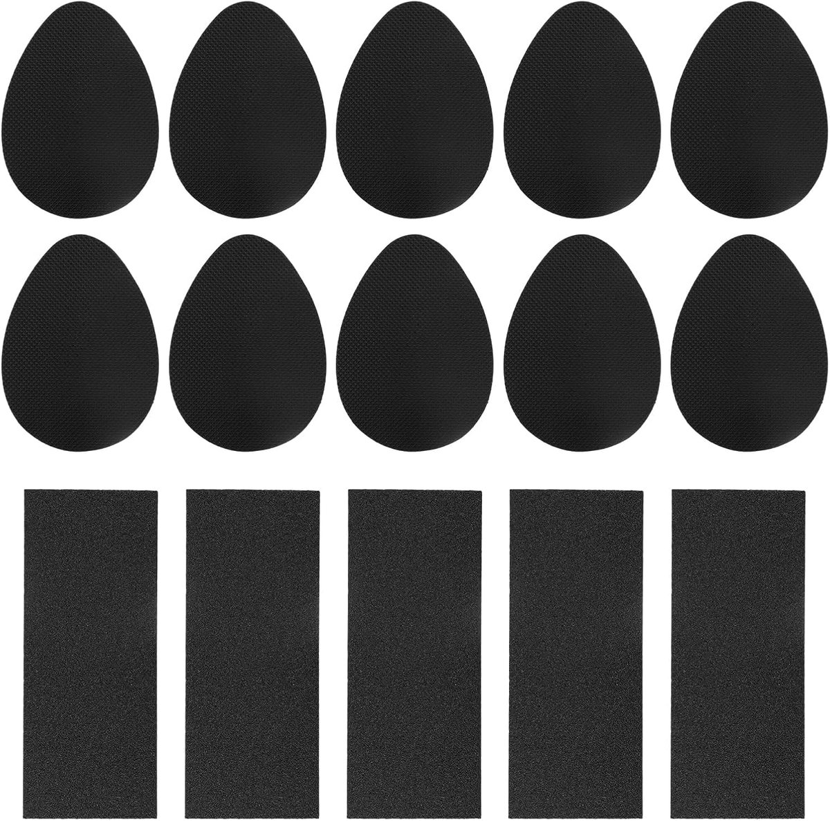SnelShoppen - 5 Paar Premium Antislip Rubber Pads voor Schoenen Zolen en Hakken, Geluiddempend, Zelfklevend, Duurzaam, Slijtagebescherming, Geschikt v