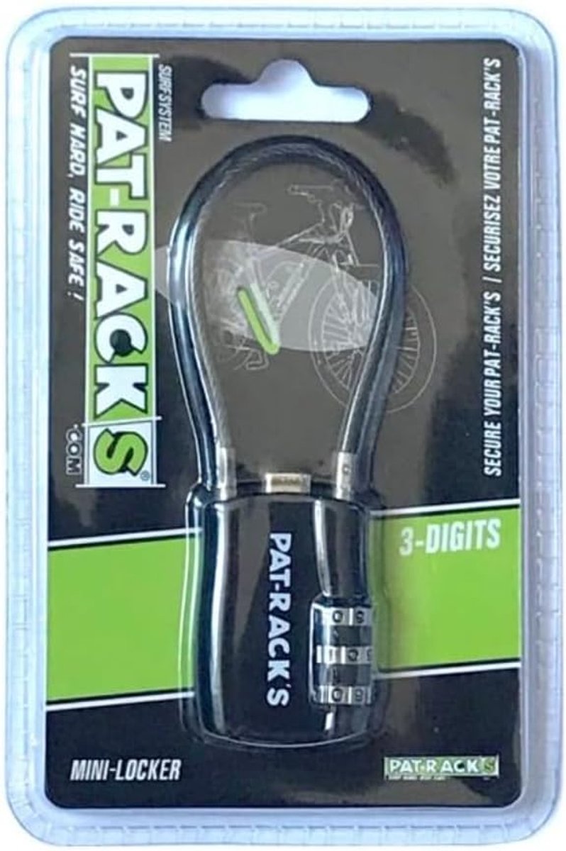 SnelShoppen - Mini-Locker 3 Digit Combinatie Hangslot - Veilig en Makkelijk te Onthouden voor Fietsers, Surfers, Sporters, Gym, School, Sleutels en Lo