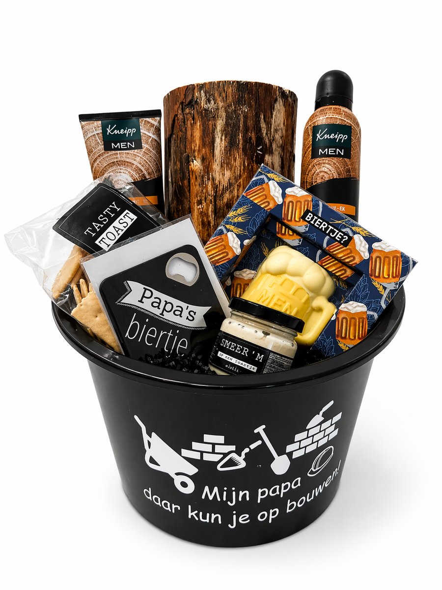 Vaderdag •Cadeaupakket Papa• Bouw Emmer - Cadeau voor Mannen - Perfect Gifts