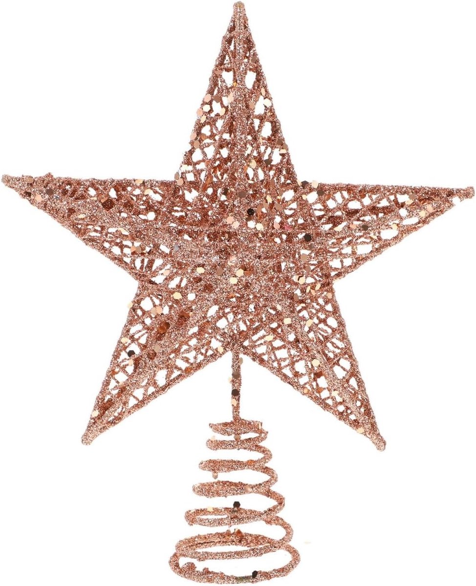 Glitterende Ster voor de Kerstboom - Feestdecoratie voor een Magische Sfeer en Kerstversiering