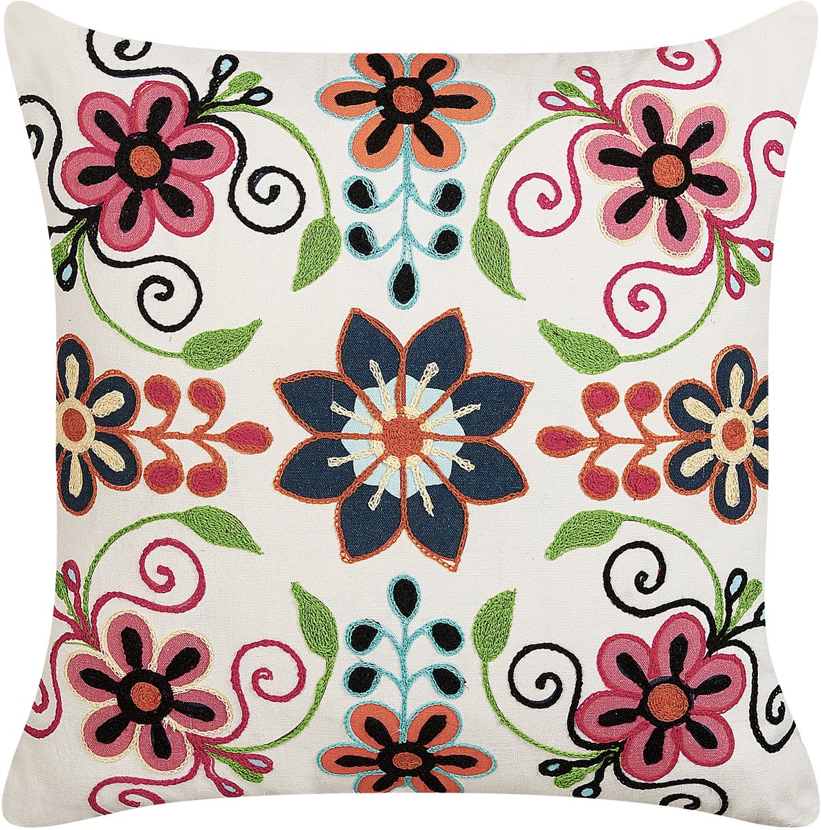 Beliani BAHRAICH - Sierkussen - Multicolor - 50 x 50 cm - Katoen Meerkleurig