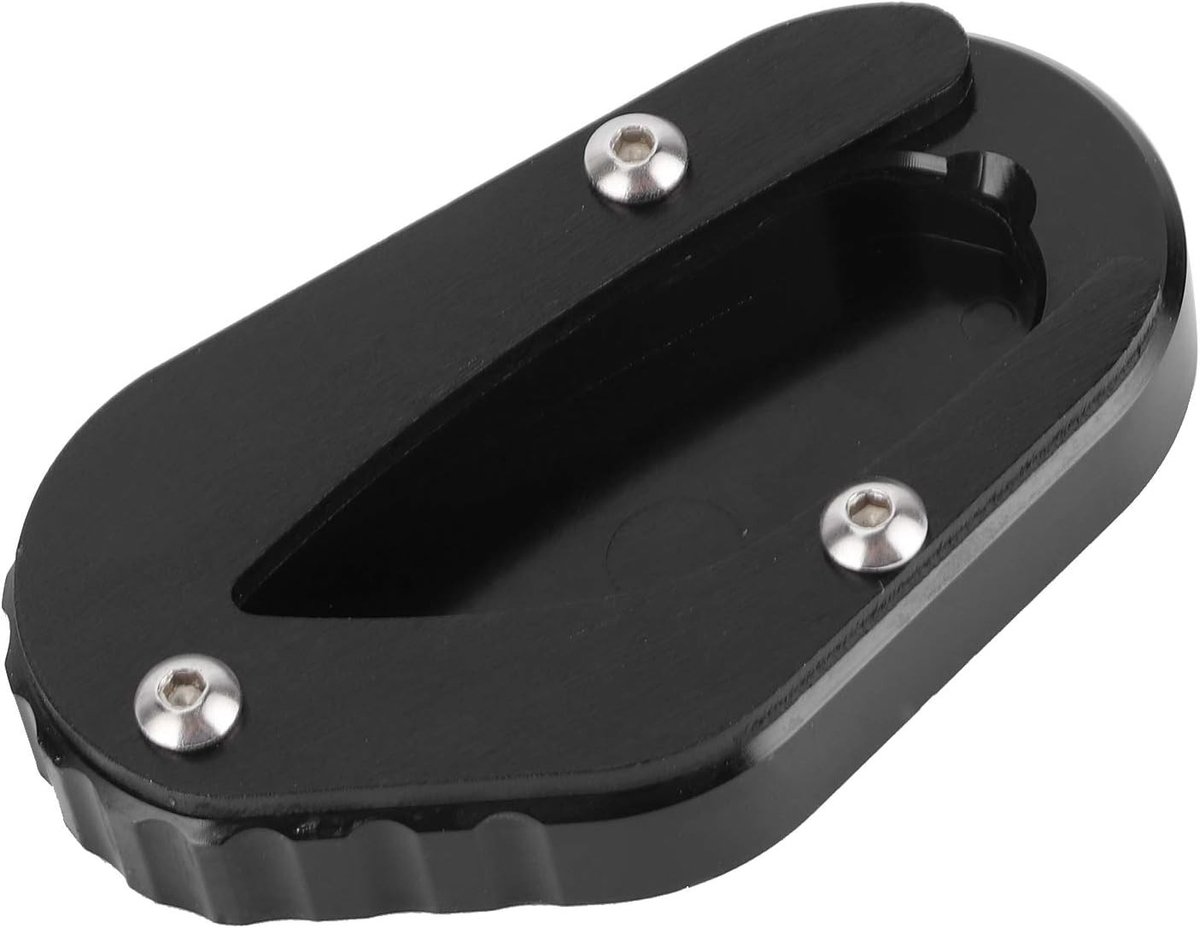 Motorfiets Zijkant Stand, CNC Aluminium Anti-slip Voetsteun Uitbreiding voor Bonneville T100 T120, Verhoogde Pad voor Stabiliteit en Veiligheid
