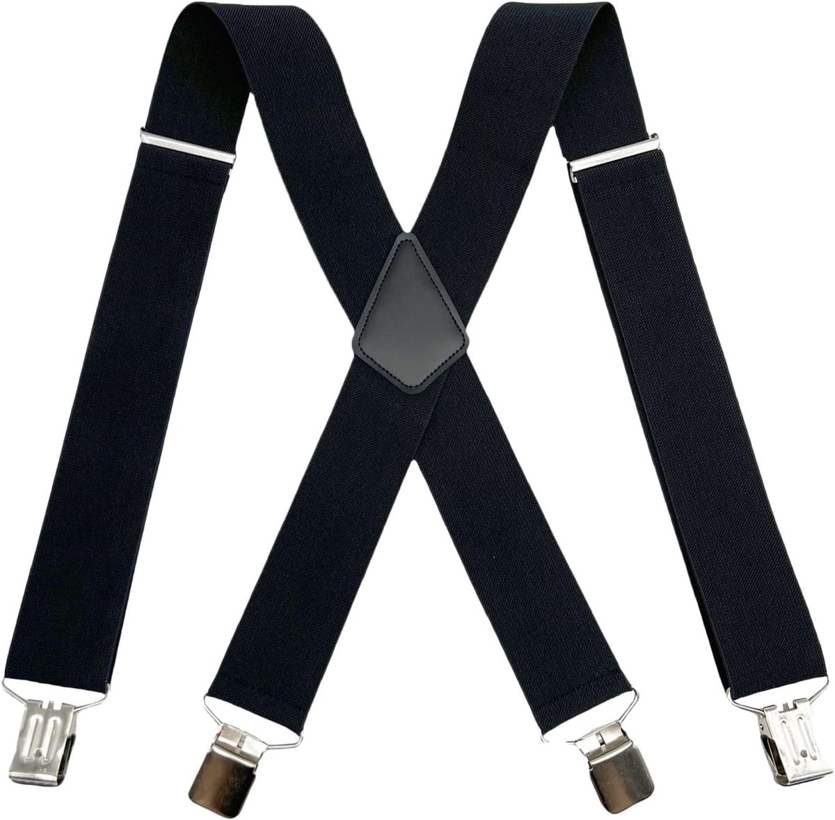 Verstelbare Stretchbanden voor Mannen, Elastische Werksteunen voor Comfort en Stijl, Zwart, Perfect voor Elke Outfit
