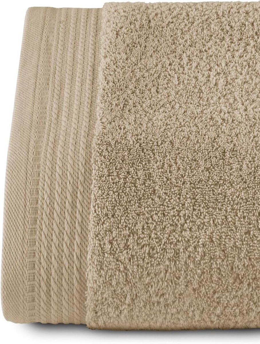 SnelShoppen - Luxe Badhanddoek - Grote Douchehanddoek 100 x 150 cm - 100% Katoen - 600 g/m² - Sneldrogend en Absorberend - Camel - Voor Thuis en Vakan