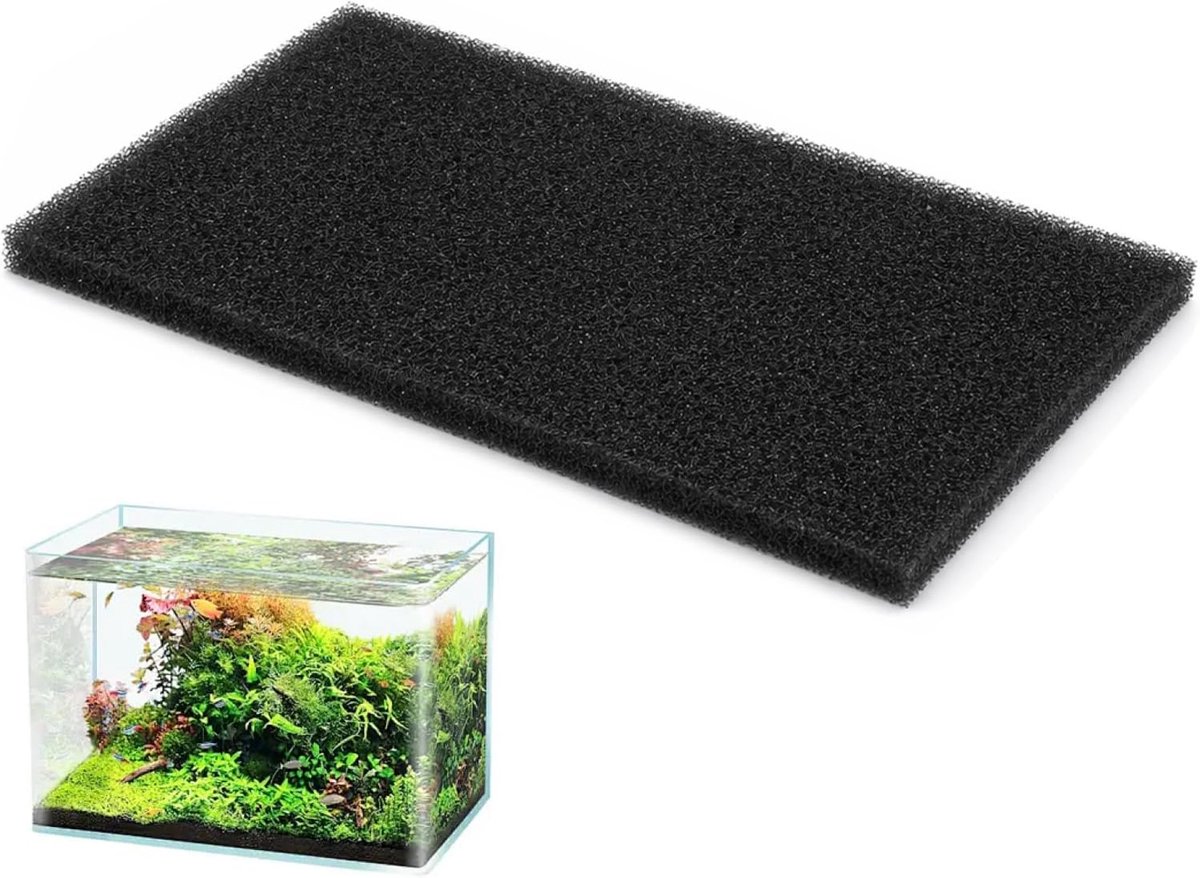 SnelShoppen - Filterspons voor Aquaria Snijden 300 x 210 x 10 mm - Filterschuim voor Vijvers & Aquaria - 20 PPI Open Celstructuur - Efficiënte Filtrat