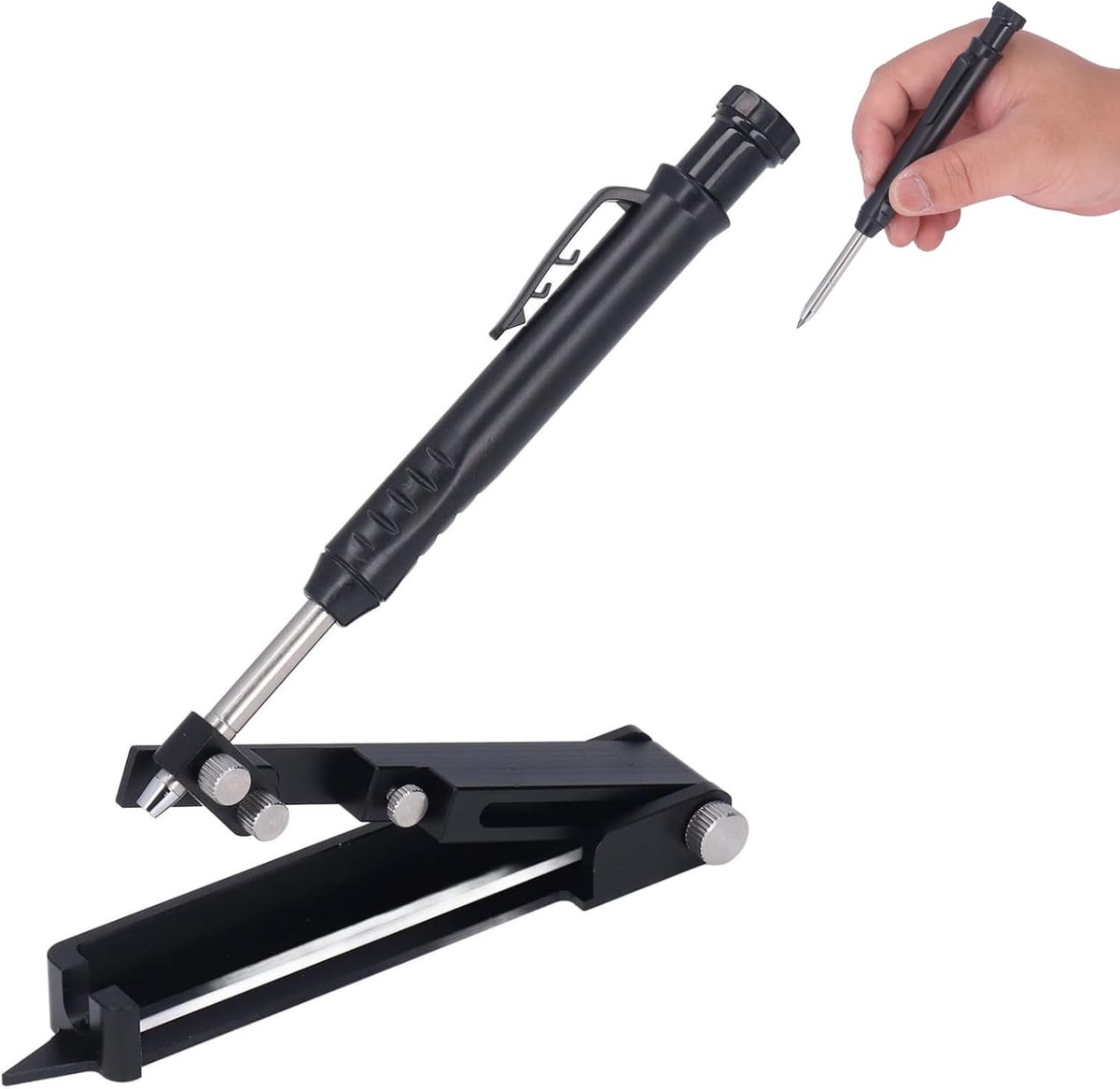 SnelShoppen - Multifunctionele Scribing Tool - Aluminium Tekenpen voor Houtsnijwerk - 160-2000mm Meetbereik - Contour Scribers voor Arcs en Lijnen