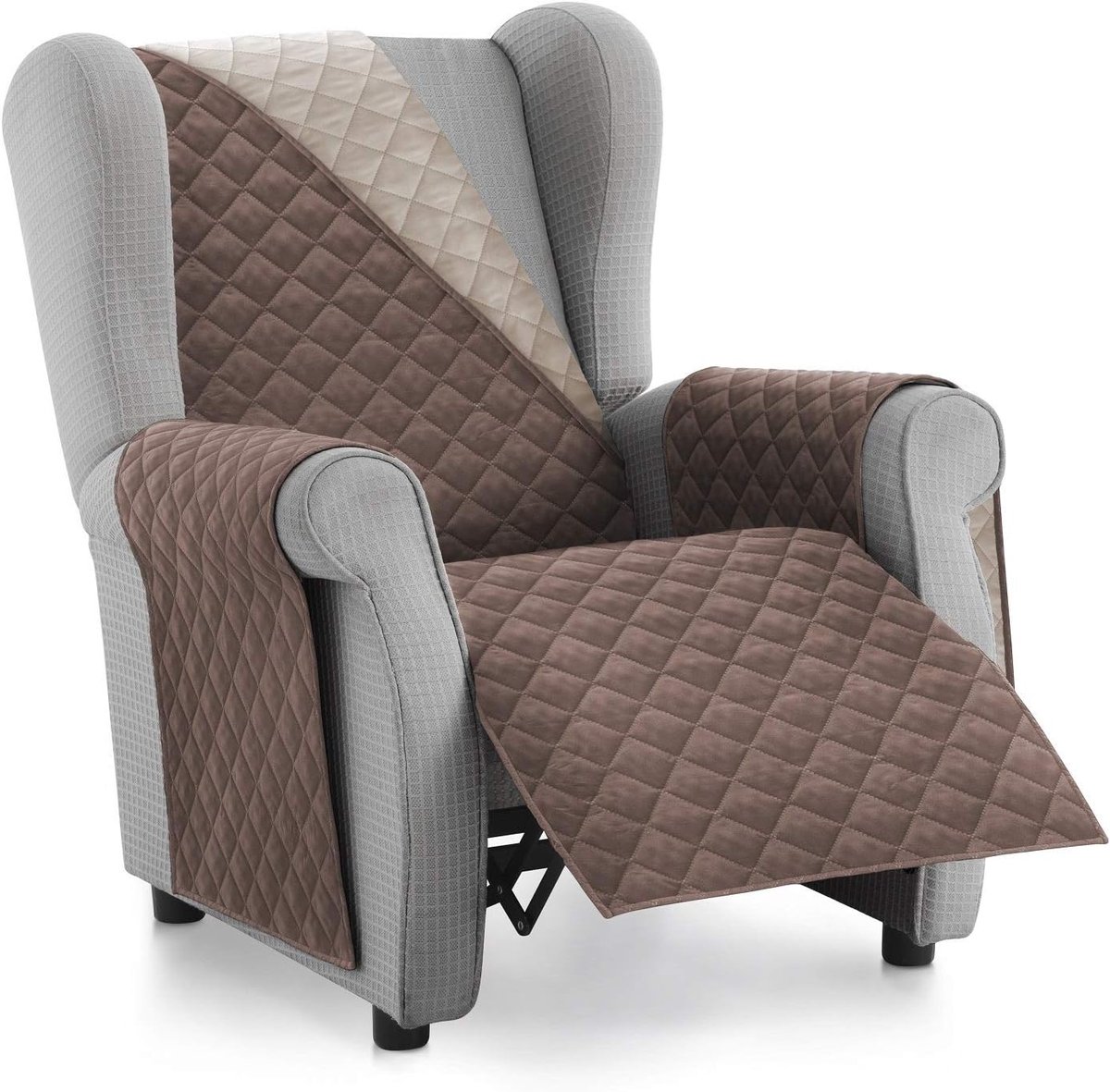 SnelShoppen - Textilhome Sofa Cover 1 Zitplaats - Universele Zachte Hoes Malu, Verstelbaar, Wasbaar, Beschermend Tegen Vlekken, Kinderen en Huisdieren