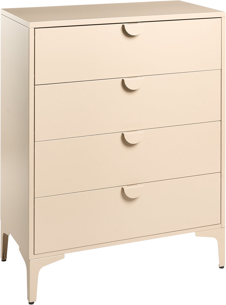ARDURA - Ladekast 4 lades - Beige - Staal