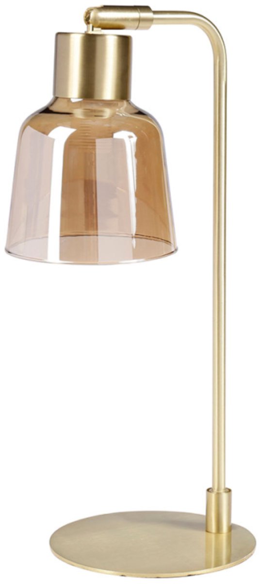 Ostaria bureau / tafellamp Lola - goud - metaal / glas - H36 cm - tafellamp - woon decoratie