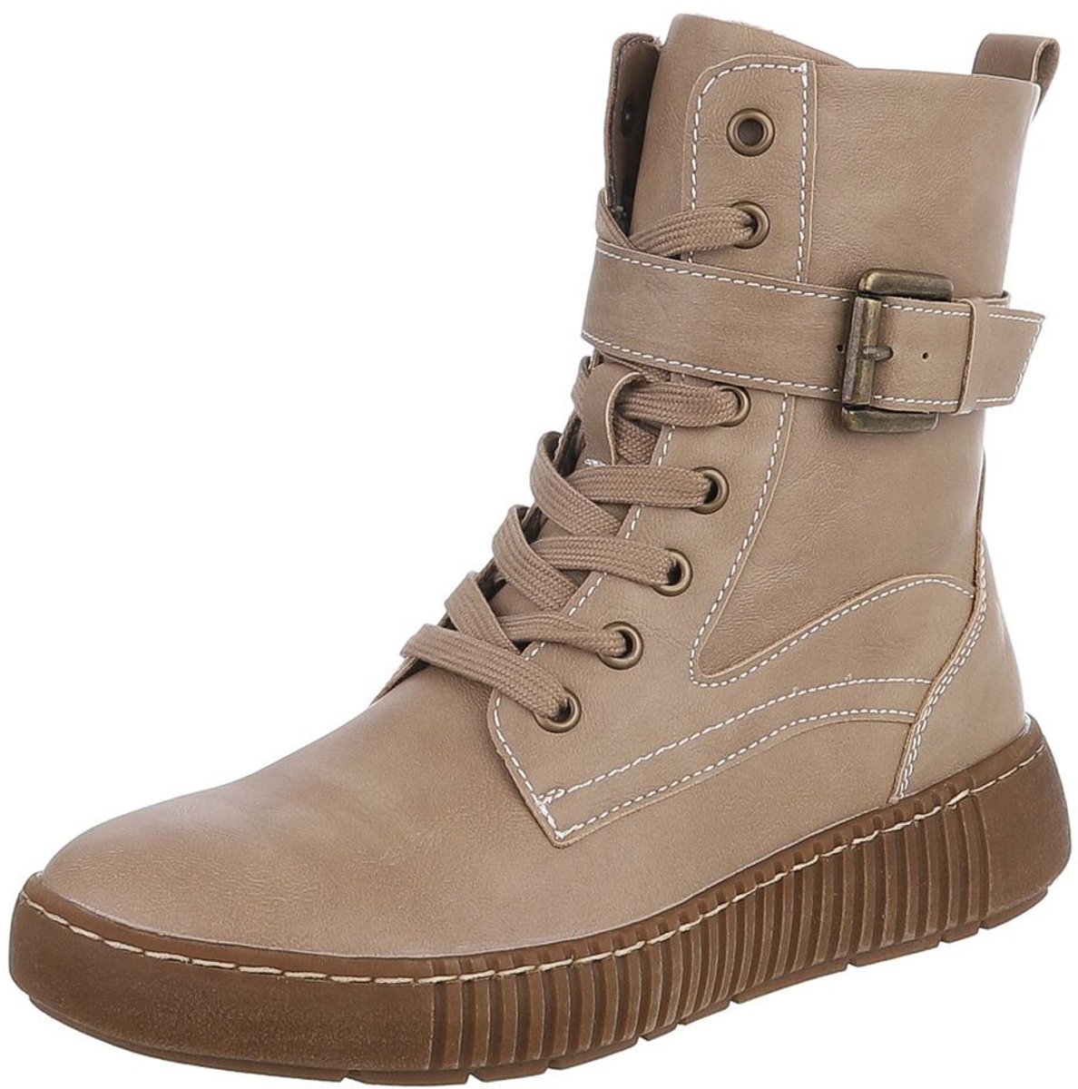 Veterboots - Halfhoog met gesp - Dames/Heren Mt:36