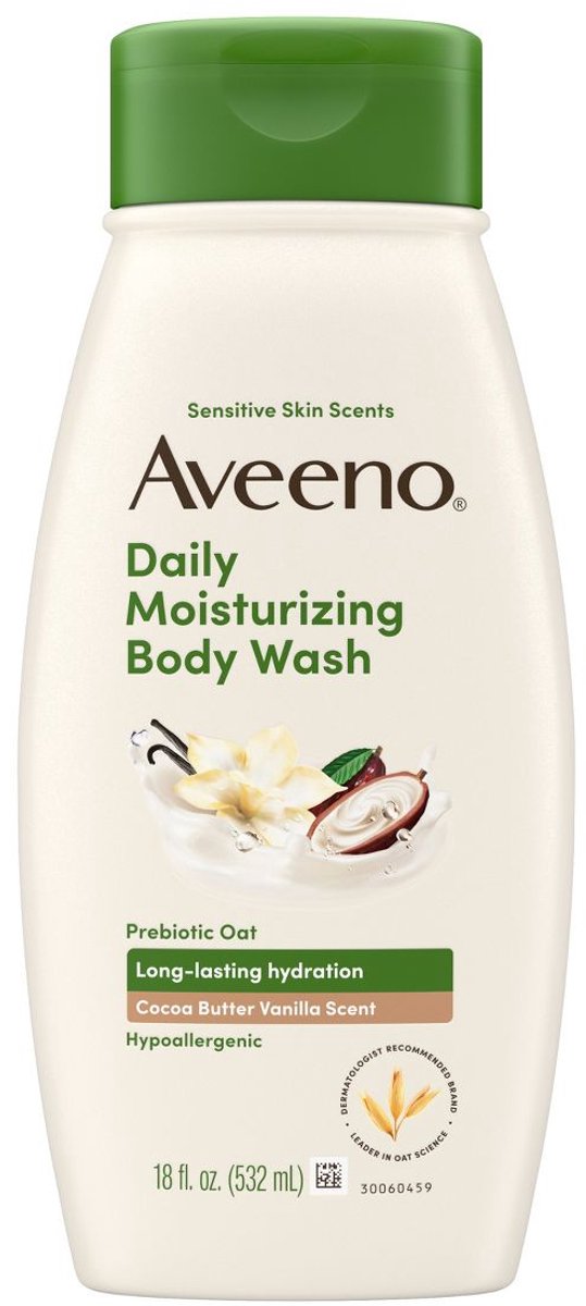 Aveeno Daily Moisturizing Hypoallergene Douchegel - Cacaoboter & Vanille - 532ml