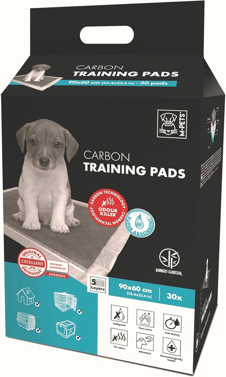 SnelShoppen - Training Pads 90 x 60 cm - 30 Stuks - Textiel - Wit - Perfect voor Puppy Training, Huisdieren, en Onderweg